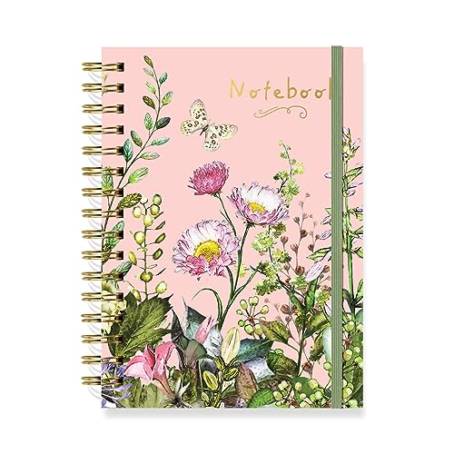 Designer Greetings, Designer Papers Flex Cover Journal with Elastic Band, Plant Life Design - 320 Pages (6” x 8.25”) - Back-to-School Supplies, Creative Writing, Personal Notes - style: Plant Life