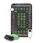 HealthyLine Far Infrared Light Electric Heating Pad for Pain Relief - 50 Pieces Natural Jade and Tourmaline Gemstones - Negative Ions, Flexible Mat - FSA or HSA Eligible