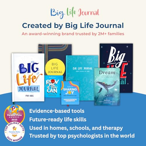 Big Life Journal – Daily Journal for Kids (Ages 5–11) – Guided Growth Mindset Workbook with Daily Prompts & Activities to Build Confidence, Gratitude & Positive Thinking – Gift for Boys & Girls (Green) - color: Green