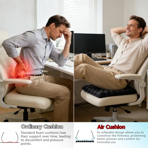 SondlorTravel Cushion Airplane Seat,Portable Air Cushion for Travel, Airplane Long Flights, Office, Car & Wheelchair