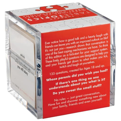 TableTopics Do-It-Yourself Therapy Question Card Game - 135 Entertaining Conversation Starter Cards for Adult Friends, Girls Night, Dinner Party, Getting to Know You Game