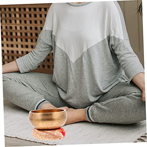 LIOOBO Sound Bowl Meditation Kit Singing Bowl Mallet Cushion Meditation Decor for Home
