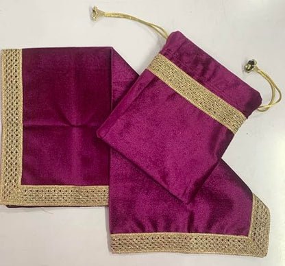 SMMS Spiritual Velvet Table Cloth Altar Tarot Spread (Wine, Small- 46cm*46cm/ 18inch*18inch) - color: Wine, size: Small- 46cm*46cm/ 18inch*18inch
