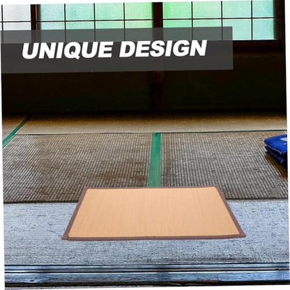 Woven Meditation Cushion Thick Tatami Floor Mat Cooling Seat Pad for Yoga Living Room Bedroom Office Use