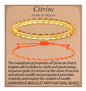 QOGIR 2pcs Handmade Healing Bracelet, Natural Gem Stone Crystal Elastic Bracelet - color: Citrine(Stone of Wealth), size: 6mm