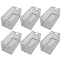 YBM Home Wire Mesh Storage Basket Organizer for CD and DVDs - 6 Pack - size: 11 in x 5.5 in x 5 in