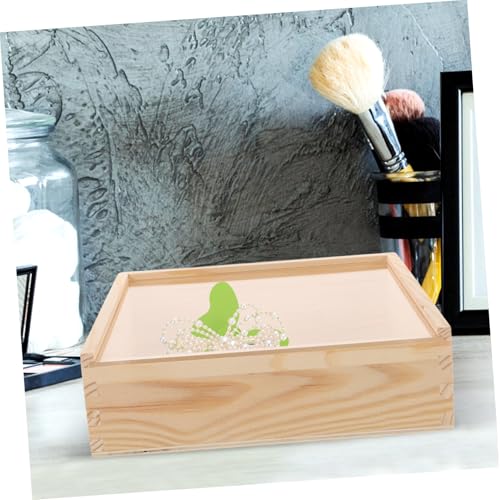 Acrylic Storage Box Sliding Lid Multi-functional Organizer for Jewelry and Trinkets Sturdy Acrylic Lid Suitable for Home and Office Use