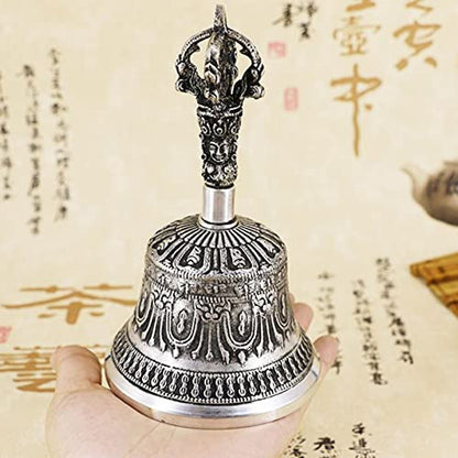 Hand Bell, Use This Bell to Help The Mind Enter A Calm, Meditative Space Or to Ring at The End of A Sound Bath to Signal Completion(6.7cm) - size: 6.7cm