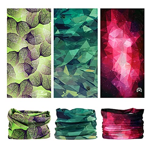 Headband Neck Gaiter Head Wrap Headwear Face Mask Magic Scarf Bandana for Men and Women - color: 9pc.lady Series
