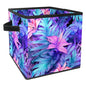 Storage Bags,Clothes Storage Bins Foldable with Handle,1-Pc,Tropical Leaves Watercolor Tree