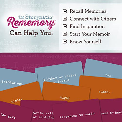 Storymatic Rememory – Writing Prompt and Memory Prompt – Conversation Cards for Family and Friends