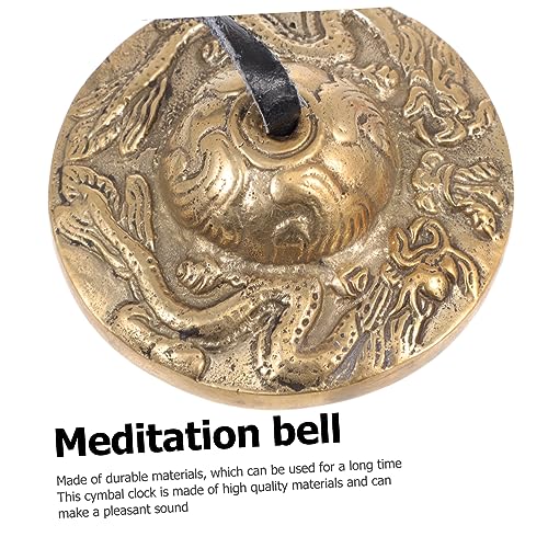Yoga Cymbals Bell Meditation Chime Bells for Religious Ceremony Cymbal Easy to Carry