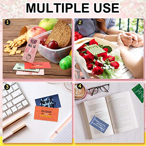 Outus 120 Pcs Motivational Encouragement Quote Cards Inspirational Kindness Appreciation Gratitude Business Encouragement Mini Note Cards, 30 Styles, 3.5 x 2 Inch(Bright Style) - style: Bright Style