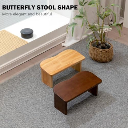Large Kneeling Stool, Meditation Stool, Solid Wood Meditation Stool, Foldable Sitting Stool, Kneeling Stool, Easy to Carry,B - color: B