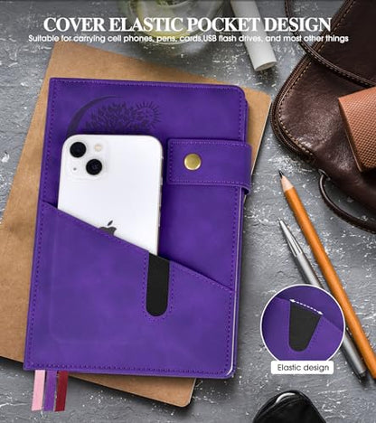 Lined Journal Notebook for Men, A5 Leather Journals for Writing Women, Hardcover Notebooks for Work,School,Note Taking,Travel,Business,Personal daily Diary,200 Page College Ruled (5.9" x 8.4")