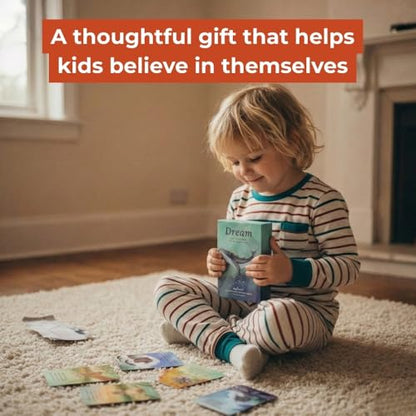 Big Life Journal Dream Affirmation Cards for Kids – 52 Illustrated Positive Message for Kids & Teens with Display Stand – Inspire Gratitude, Confidence & Joy – Gift for Teachers, Family & Friends