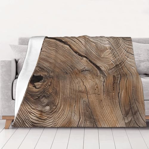 Wood Grain Prints Throw Blanket (280g Flannel) Anti-Pilling Warm Fuzzy Blankets for Bed Sofa Couch Travel 50x40 Inch - color: Wood Grain, size: 50x40 Inch