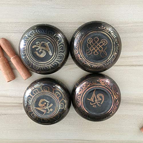 Tibetan Buddhist Bowl Buddhist Yoga Meditation Singing Bowl Feng Shui Yoga Meditation Bowl (Size : 9.5cm)