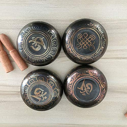 Tibetan Buddhist Bowl Buddhist Yoga Meditation Singing Bowl Feng Shui Yoga Meditation Bowl (Size : 9.5cm)