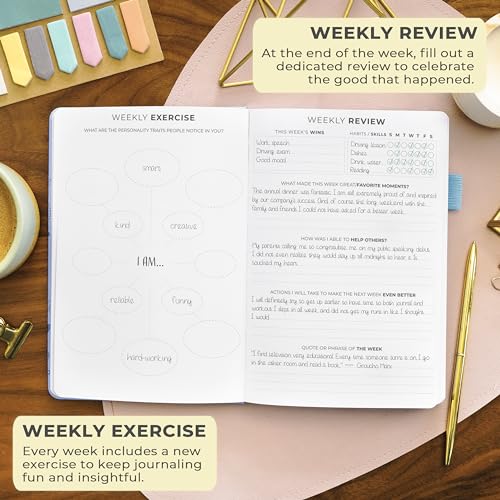 Clever Fox Gratitude Journal – Happiness, Positivity & Affirmation Daily Journal – Inspirational Daily Notebook – 3 Months, A5 (Periwinkle) - color: Periwinkle, size: A5 (5.8″ x 8.3″)