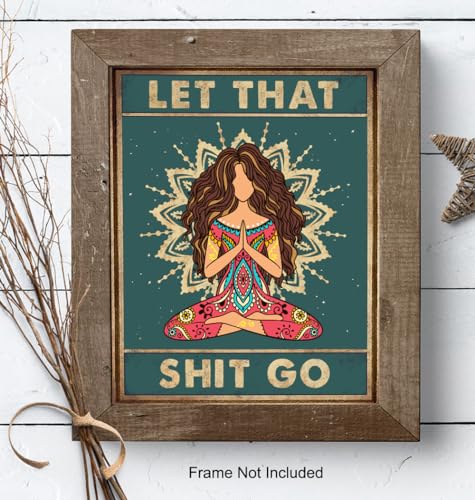 New Age Mandala Wall Art LARGE 11x14 - Zen Wall Art for Home - Mandala Art spiritual Gifts - positive Print - Inspirational Wall Decor - Bohemian - Buddha Art Yoga Decor - Unframed - size: 11"L x 14"W