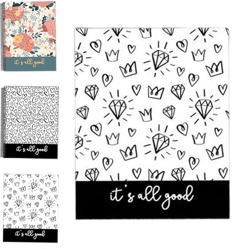 Mental Health Mood Journal – Your Daily Self-Care Companion, Guided Mental Health Journal, 90 Day Mood & Anxiety Tracker with Prompts for Gratitude, Self Care, Sleep & Stress Management (#c) - color: #c