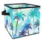 Storage Bags,Clothes Storage Bins Foldable with Handle,1-Pc,Abstract Palm Tree Geometry