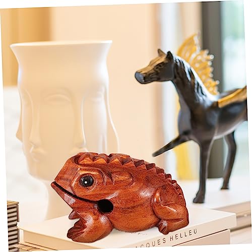 3pcs Wooden Sound Animals Music Block Toad Pig Owl Percussion Instruments for Home Decoration Realistic Sound