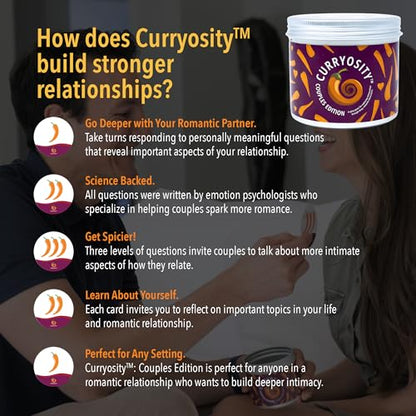 Couples Edition Card Game – 120 Romantic Question Cards for Couples | Relationship Conversation Starters with 3 Spice Levels | Intimacy Game for Date Night, Anniversary or Wedding Gift Idea - style: Couples