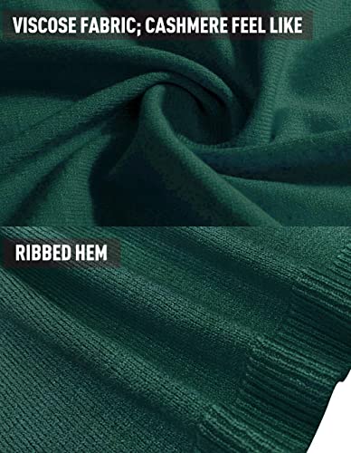 PULI Women's Versatile Knitted Shawls Scarf Poncho Sweater with Buttons Lightweight Spring Summer Fall Wraps - color: A-sea Green