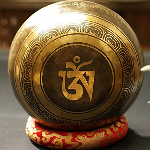 Nepal Tibetan Sing Bowl Himalayan Buddhist Yoga Singing Bowl Fengshui Large size Handmade Home decor tibetan(22CM) - size: 22CM