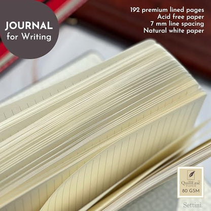 Lined Journal, Ideal for Journaling - A5 Vegan Leather Notebook, 192 Archival-Quality Pages, QuillEase Bleed-Free Paper, Inner Pocket & Bookmark - Bee Gifts, Black Bee - color: Black Bee