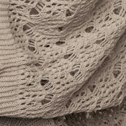 Open Weave Cocoon Shawl for Women, Cardigan Sweater, Lightweight Pashmina Shawl Wrap, Poncho Scarves for Women - color: Ecro