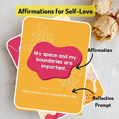 Affirmation cards Love Your-self Deck Cards for Self Care with Positive Affirmation for Daily Wisdom and Inspiration