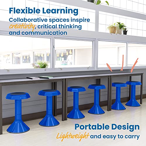 ECR4Kids ACE Active Core Engagement Wobble Stool, 20-Inch Seat Height, Flexible Seating, Blue - color: Blue