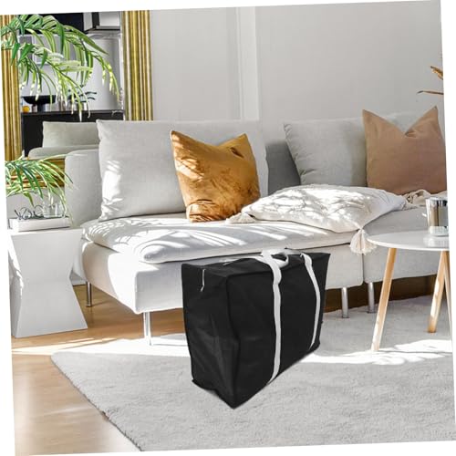 Reinforced Clothes Storage Bag Large Duffle Bag Zipper for Moving Comforter and Home Organization