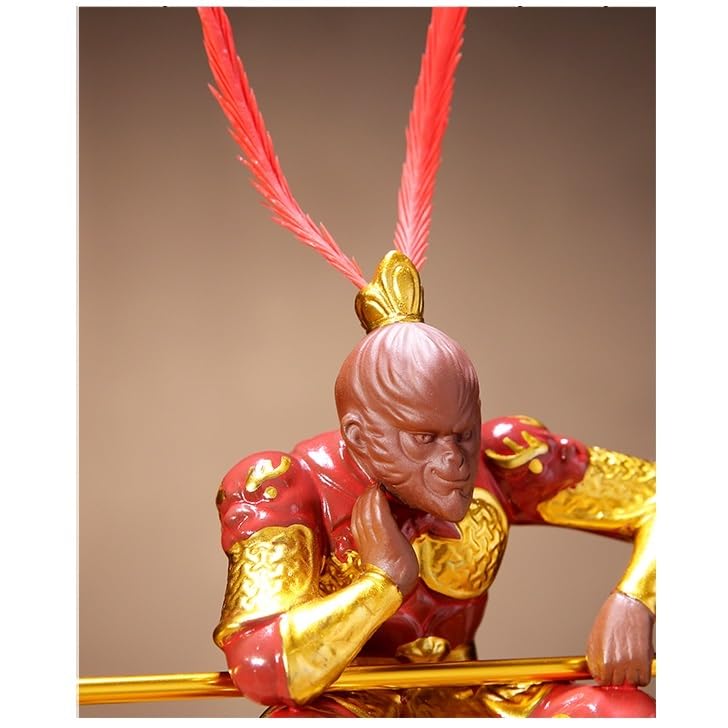 Desktop Decoration Home Decor Chinese Zen Buddhist Statues Creative Porch Living Room Display Stand Mythological Figures Ornaments Zen Coffee Table Decor Desk Accessories