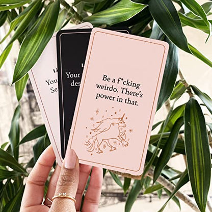 Listen B*tch Affirmation Cards | 50 Daily Affirmations to Remind You Who The F*ck You Are