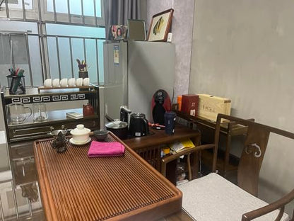Altar Table with Drawer,Puja Table for Home,Perfect Used for Meditation, Prayers, Bamboo Furniture for Displaying Jars, Plants and Books (Walnut Color, 20.4x9.8x11 in, with Incense Burner 5Pcs Set)