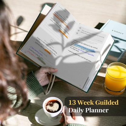 Self-Care Journal, Wellness & Daily Reflection Notebook – Mental Health & Anxiety Journal for Women & Men – Self Care Planner, ADHD Planner with Mood Tracker – A5 Size (Dark Green) - color: Dark Green