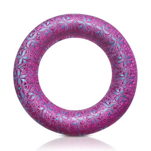 Singing Bowl Cushion for Tibetan Singing Bowls, Handmade Silk Brocade Round Cushion Pillow for Sound Healing and Crystal Sound Bowls Accessories(6.7 Inch,DeepMagenta) - color: DeepMagenta, size: 6.7 Inch