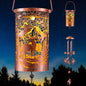Retisee Deer Solar Wind Chimes Outdoor Metal Deer Gifts Solar Light Windchimes Outside Indoors Christmas Decoration Birthday Gift for Home Lawn Porch Patio Garden Yard - style: Deer