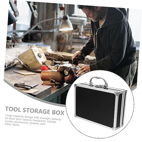 TOYANDONA Multifunctional Briefcase Portable Tool Case for Men Large Capacity Hard Shell Storage Box with Safety Clasp and Ergonomic Handle for Secure Instrument and Accessory Carrying