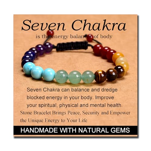 MASSIVE BEADS Handmade Yoga Stretch Elastic Bracelet Natural Stone Crystal Healing Power Energy Gifts for Unisex Adult 4mm 6mm 8mm 10mm