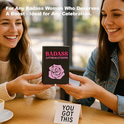Badass Affirmation Cards for Women – 56 Motivational Self Care Cards, Encouragement Gift for Friend Sister Daughter, Mother’s Day Gift, Class of 2026 Graduation Gift, Inspirational Gift for Her