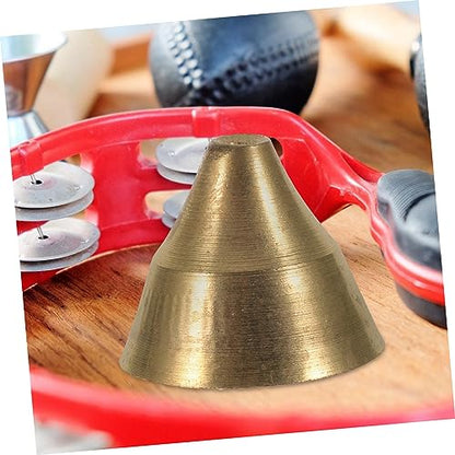 PRETYZOOM 4sets Handmade Vintage Copper Meditation Bell Ethnic Design Percussion Instrument for Relaxation Yoga and Music Lovers Compact Present 2pcs*4