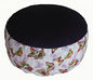 Meditation Cushion Zafu Pillow Buckwheat & Kapok Fill - Limited Edition Butterflies - color: Butterflies