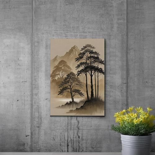 Japanese Wall Art, Minimalist Wall Art, Neutral Abstract Art, Modern Minimalist, Zen Wall Art, Zen Printed Wall Art, Japanese Art Print, Canvas, Decor