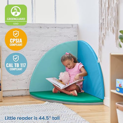 ECR4Kids SoftZone All-Around Modular Activity Play Mat, Reading Nook, Contemporary, 4-Piece