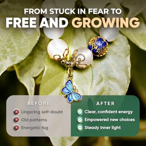 Spiritual Bracelets for Women & Men, Healing Crystal Bracelet with Natural Stones for Meditation, Chakra Alignment & Inner Transformation - style: The Spiritual Growth Bracelet